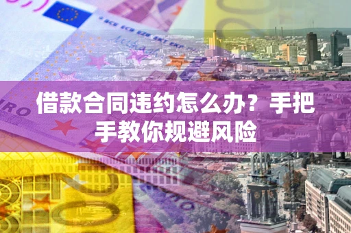 武汉借款合同违约怎么办？手把手教你规避风险
