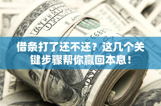 武汉借条打了还不还？这几个关键步骤帮你赢回本息！