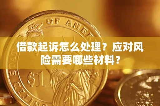 武汉借款起诉怎么处理？应对风险需要哪些材料？