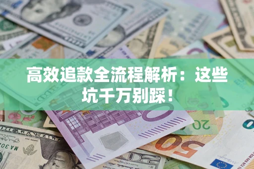 武汉高效追款全流程解析：这些坑千万别踩！