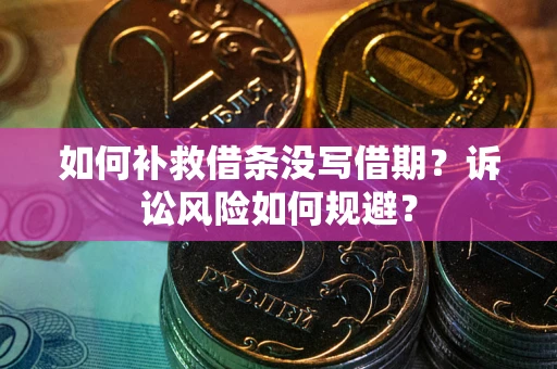 武汉如何补救借条没写借期？诉讼风险如何规避？