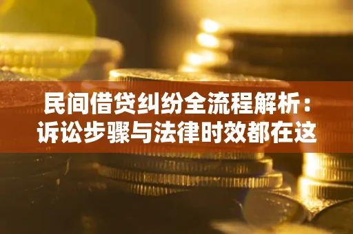 武汉民间借贷纠纷全流程解析：诉讼步骤与法律时效都在这儿了