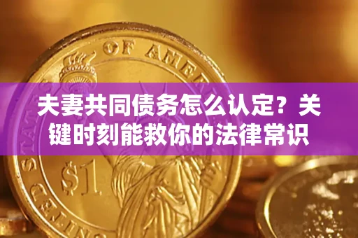 武汉夫妻共同债务怎么认定？关键时刻能救你的法律常识